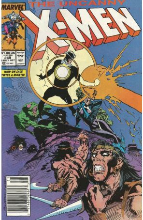 The Uncanny X-Men 249 (Newsstand) published by Marvel with cover art by Marc Silvestri