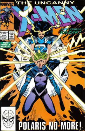 The Uncanny X-Men 250 published by Marvel with cover art by Marc Silvestri