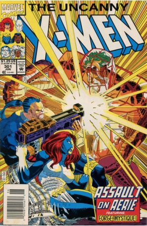 The Uncanny X-Men 301 (Newsstand) published by Marvel with cover art by John Romita Jr.