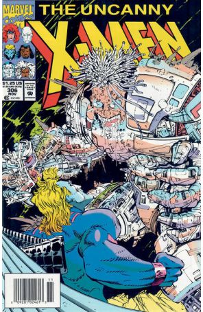 The Uncanny X-Men 306 (Newsstand) published by Marvel with cover art by John Romita Jr.