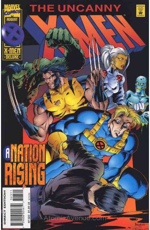 The Uncanny X-Men 323 Deluxe published by Marvel with cover art by Joe Madureira
