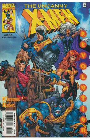 The Uncanny X-Men 381A published by Marvel with cover art by Adam Kubert