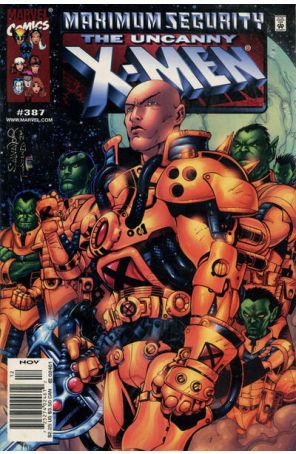 The Uncanny X-Men 387 (Newsstand) published by Marvel with cover art by Salvador Larroca