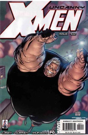 The Uncanny X-Men 402 published by Marvel with cover art by Ron Garney