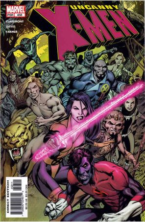 The Uncanny X-Men 458 published by Marvel with cover art by Alan Davis