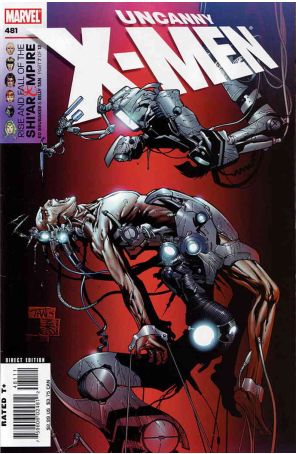 The Uncanny X-Men 481 published by Marvel with cover art by Billy Tan