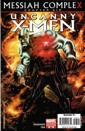 The Uncanny X-Men 493B published by Marvel with cover art by Jim Cheung