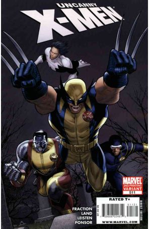 The Uncanny X-Men 511 (2nd) published by Marvel with cover art by Greg Land