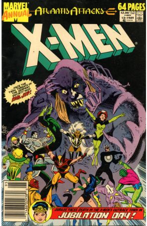 The Uncanny X-Men Annual 13 (Newsstand) published by Marvel with cover art by Mike Vosburg