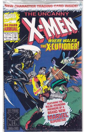 The Uncanny X-Men Annual 17 (with card) published by Marvel with cover art by Jason Pearson