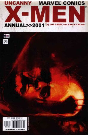 The Uncanny X-Men Annual 2001 published by Marvel with cover art by Ashley Wood