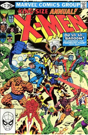 The Uncanny X-Men Annual 5 published by Marvel with cover art by Brent Anderson