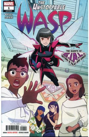 Unstoppable Wasp (2nd Series) 1 published by Marvel with cover art by Gurihiru
