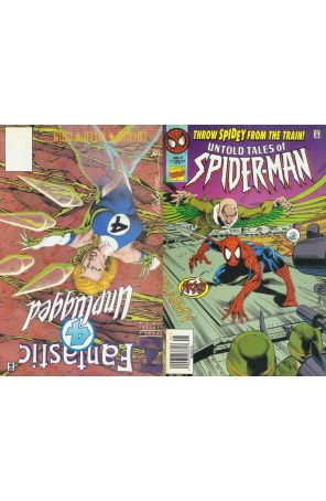 Untold Tales of Spider-Man/Fantastic Four Unplugged 5 published by Marvel with cover art by Patrick Olliffe and Jim Calafiore