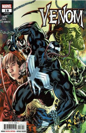 Venom (5th Series) 18 published by Marvel with cover art by Bryan Hitch