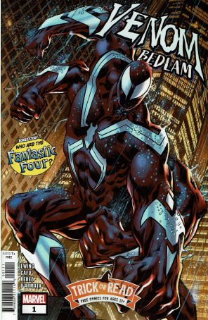 Venom: Bedlam 1 published by Marvel with cover art by Bryan Hitch