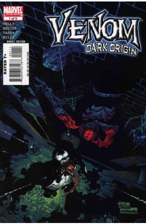 Venom: Dark Origin 1 published by Marvel with cover art by Angel Medina