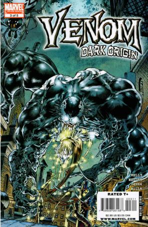 Venom: Dark Origin 3 published by Marvel with cover art by Angel Medina