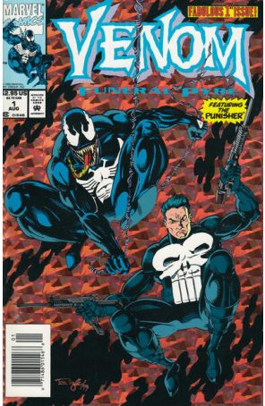 Venom: Funeral Pyre 1 (Newsstand) published by Marvel with cover art by Tom Lyle