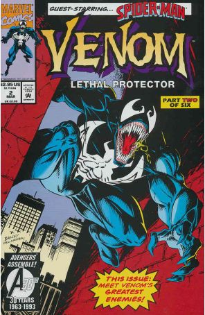 Venom: Lethal Protector 2 published by Marvel with cover art by Mark Bagley