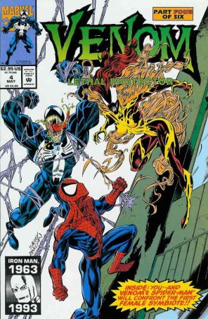 Venom: Lethal Protector 4 published by Marvel with cover art by Mark Bagley