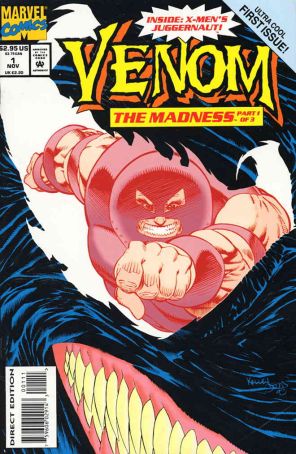 Venom: The Madness 1 published by Marvel with cover art by Kelley Jones