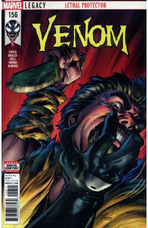 Venom 156 published by Marvel with cover art by Mark Bagley