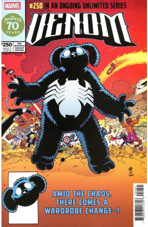 Venom 250D published by Marvel with cover art by Nick Bradshaw