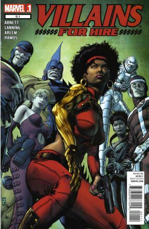 Villains For Hire 0.1 published by Marvel with cover art by Patrick Zircher