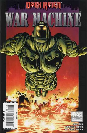 War Machine (2nd Series) 1A published by Marvel with cover art by Leonardo Manco