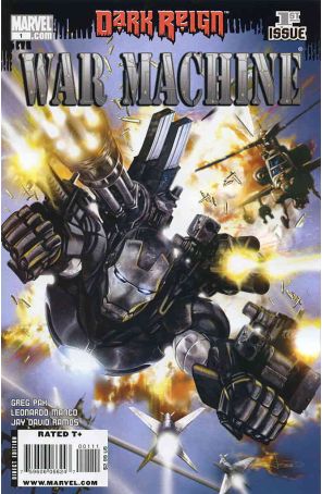 War Machine (2nd Series) 1 published by Marvel with cover art by Leonardo Manco