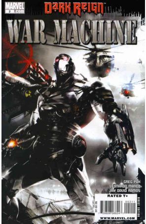 War Machine (2nd Series) 2 published by Marvel with cover art by Francesco Mattina