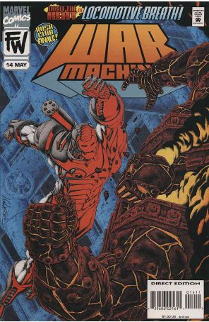 War Machine 14 published by Marvel with cover art by Jim Calafiore