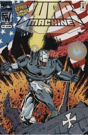 War Machine 15 published by Marvel with cover art by Jim Calafiore
