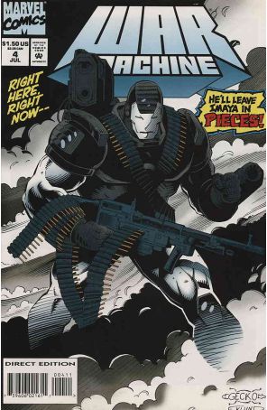 War Machine 4 published by Marvel with cover art by Gabriel Gecko