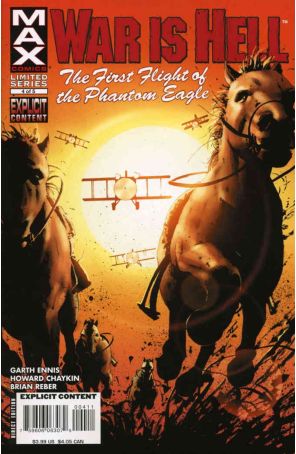 War is Hell: The First Flight of the Phantom Eagle 4 published by Marvel with cover art by John Cassaday