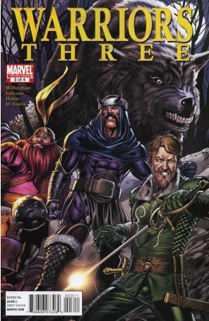 Warriors Three 3 published by Marvel with cover art by Neil Edwards