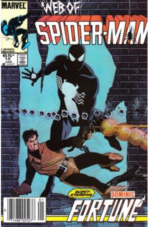 The Web of Spider-Man 10 (Newsstand) published by Marvel with cover art by Howard Chaykin