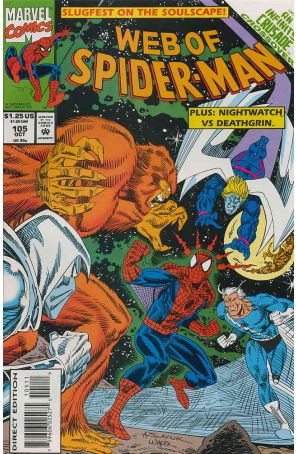 The Web of Spider-Man 105 published by Marvel with cover art by Alex Saviuk