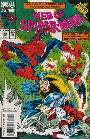 The Web of Spider-Man 106 published by Marvel with cover art by Alex Saviuk