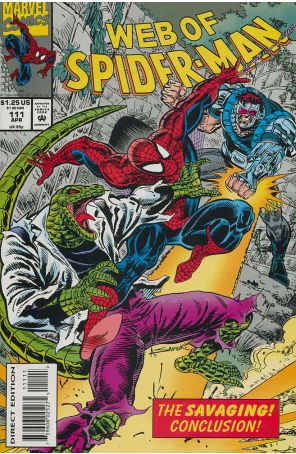 The Web of Spider-Man 111 published by Marvel with cover art by Alex Saviuk