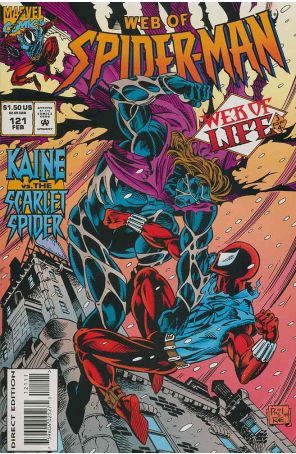 The Web of Spider-Man 121 published by Marvel with cover art by Phil Gosier