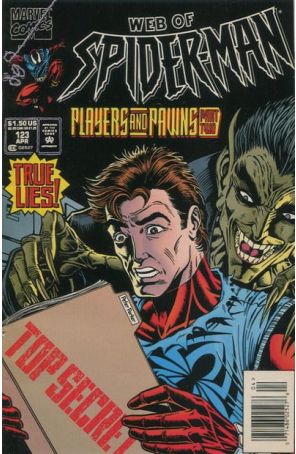 The Web of Spider-Man 123 (Newsstand) published by Marvel with cover art by Steven Butler