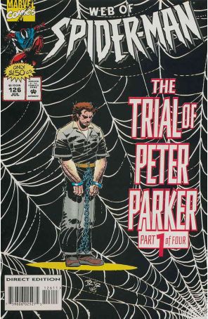 The Web of Spider-Man 126 published by Marvel with cover art by John Romita Jr.