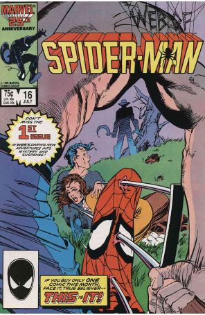 The Web of Spider-Man 16 published by Marvel with cover art by Mark Beachum