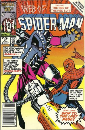 The Web of Spider-Man 17 (Newsstand) published by Marvel