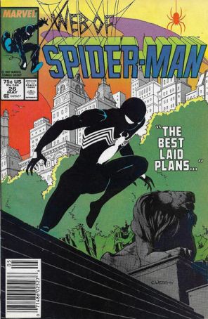 The Web of Spider-Man 26 (Newsstand) published by Marvel with cover art by Charles Vess