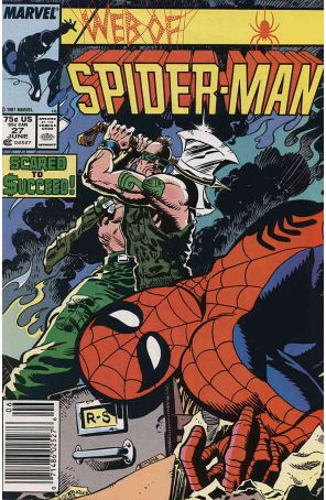 The Web of Spider-Man 27 (Newsstand) published by Marvel with cover art by Dave Simons