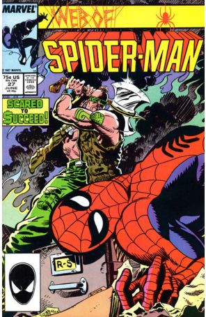 The Web of Spider-Man 27 published by Marvel with cover art by Dave Simons