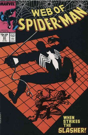 The Web of Spider-Man 37 published by Marvel with cover art by Al Milgrom